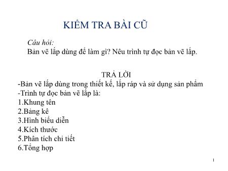 Bài giảng Công nghệ Lớp 8 - Bài 15: Bản vẽ nhà
