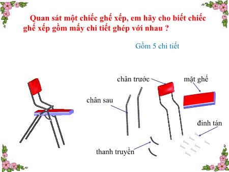 Bài giảng Công nghệ Lớp 8 - Bài 27: Mối ghép động (Tiếp theo)