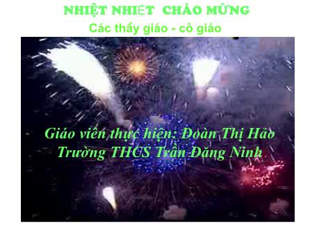 Bài giảng Toán Lớp 8 Sách Kết nối tri thức - Đường trung bình của tam giác - Trường THCS Trần Đăng Ninh